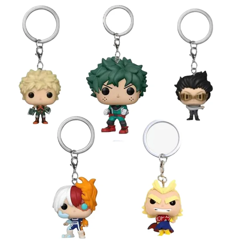 

Anime My Hero Academia Keychain Cartoon Midoriya Izuku All Might Silicone Pendant Keychain Phone Bag Ornament Jewelry Kids Gifts