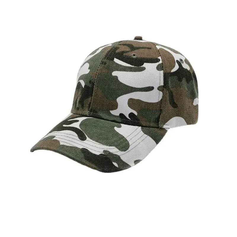 Outdoor Sports Korean Version Hat Men\'s Foreign Trade Cap, Cap, Women\'s Camouflage Baseball Cap, Solid Color Sunscreen