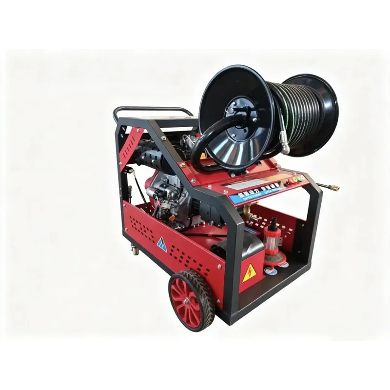 Jet Cleaner Sewer Dredging Machine Drain Unblocker Mobile Sewer Flushing Washer Drainage Pipe Cleaning Equipment
