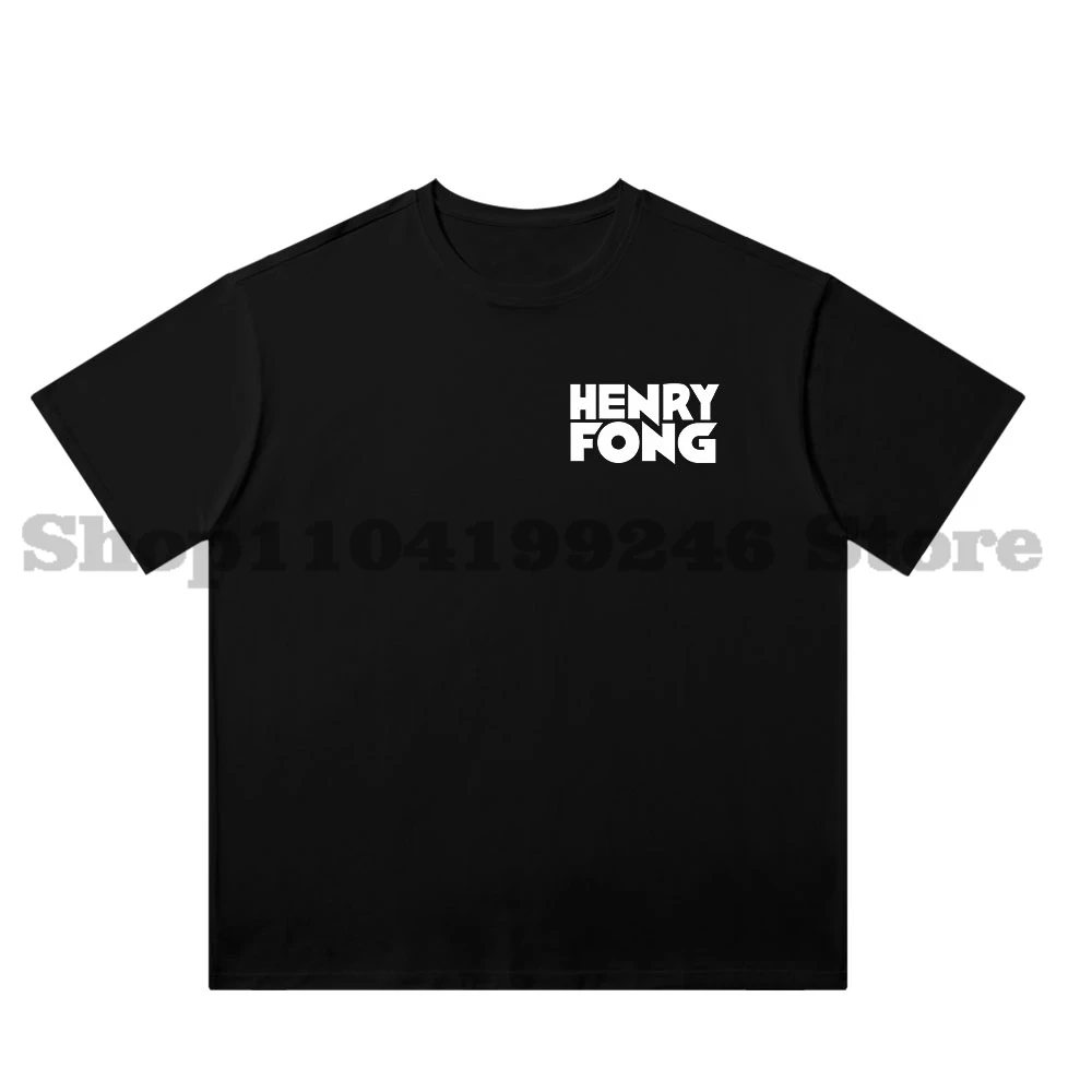 Хлопковая футболка с рэпером Генри Фонг, модная повседневная уличная одежда с короткими рукавами, топ унисекс, стильная футболка2
