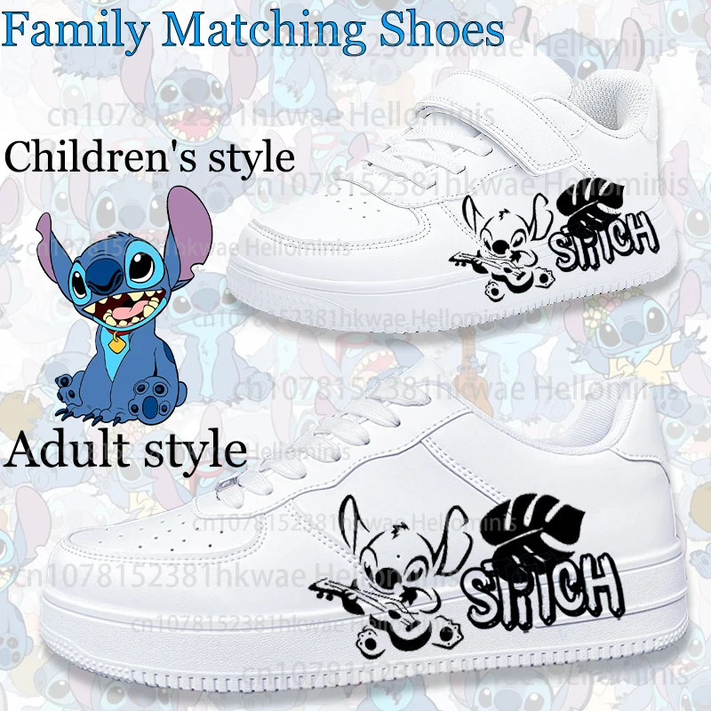 Stitch Family Matching Shoes Children\'s Shoes Mother and Kids girls boys sneakers for children Student men women Casual shoe