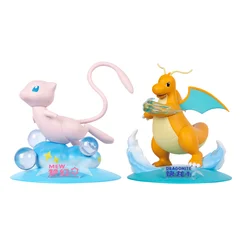 Pokemon Cute Dragonite Mew Dolls Genuine Anime Action Figures Collect Model Ornaments Toy Birthday Gifts