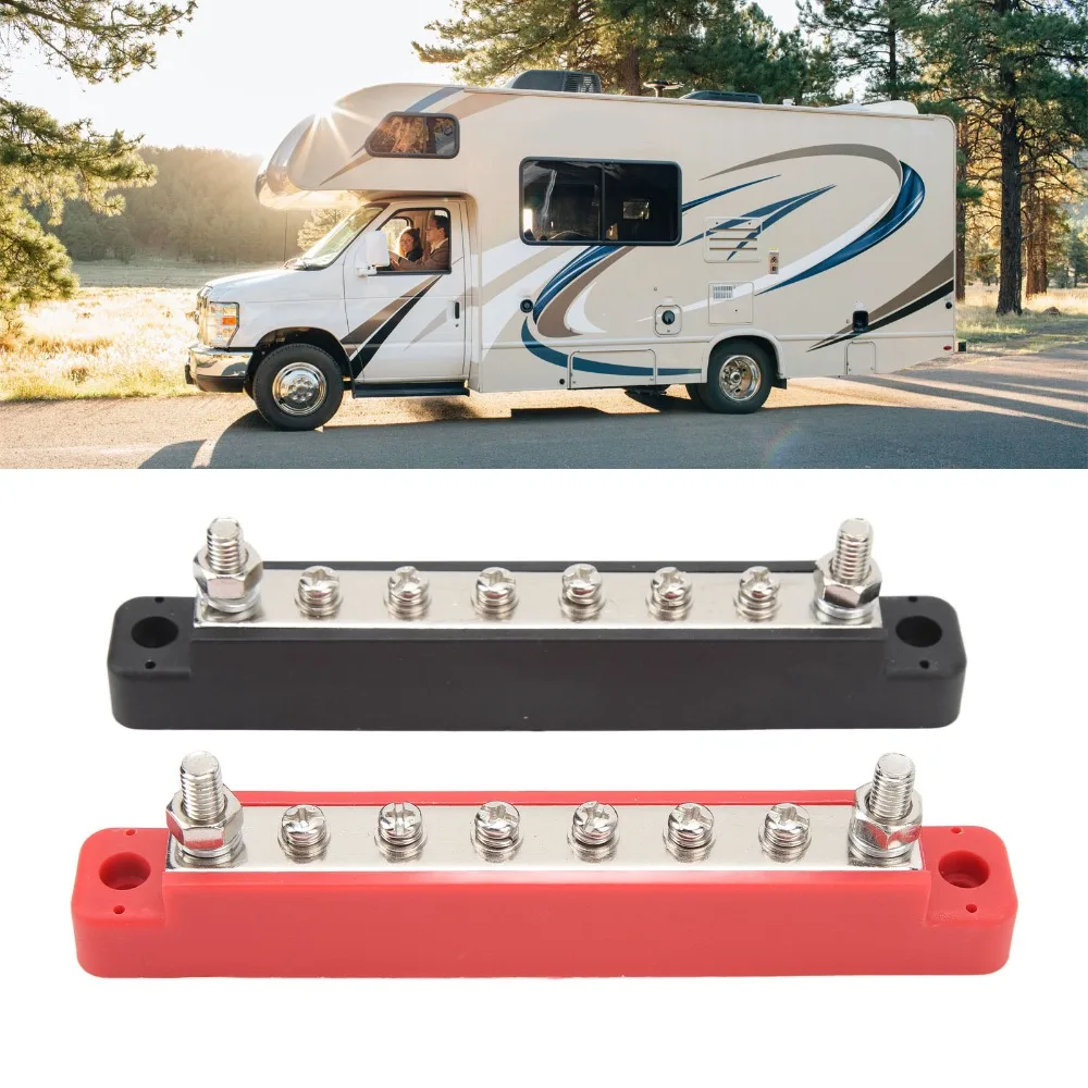 

1 пара блоков распределения питания M6, 150 А, от 12 В до 48 В постоянного тока, сильноточный терминал, шина аккумулятора, автомобильное применение