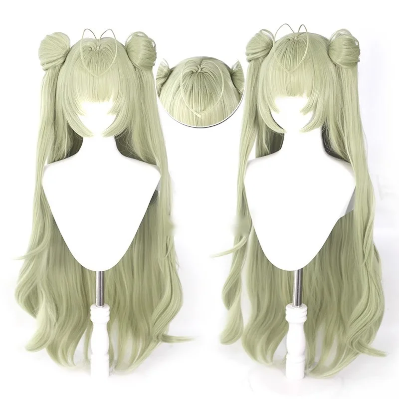 

Game NIKKE:GODDESS OF VICTORY Cosplay Maid Soda 100CM Long Hair Anime High Temperature Wire Wig Girls Comic Con Lolita Headpiece