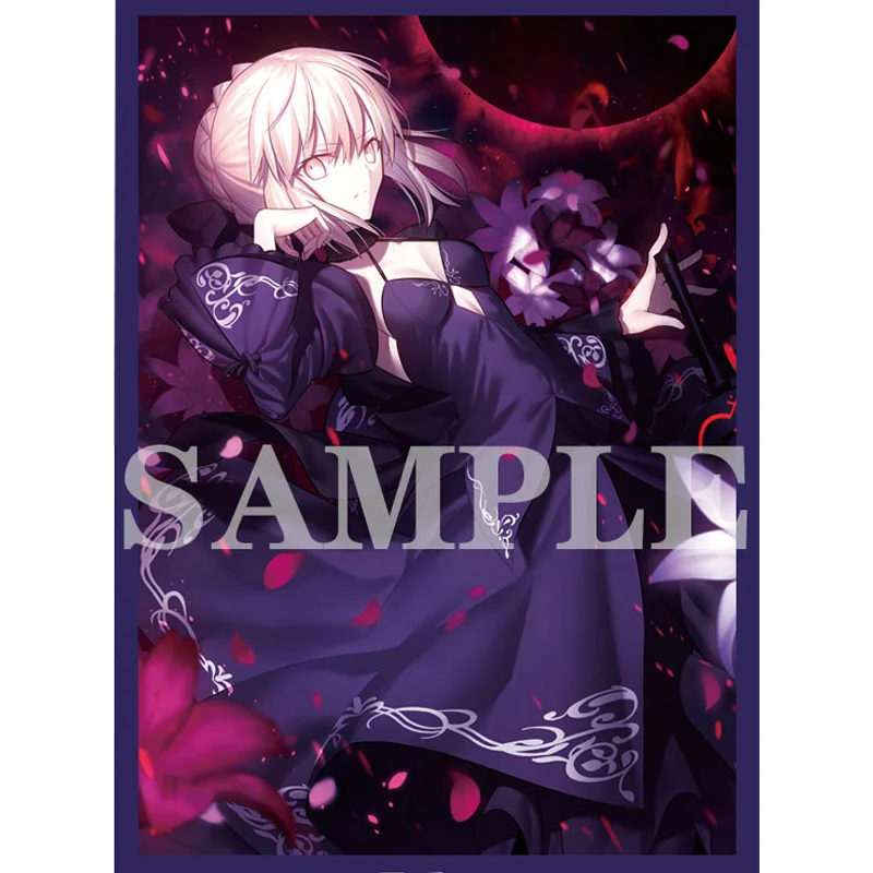 60Pcs/Set ACG Cards Sleeve Fate Grand Order FGO Saber Anime Game Normal Version Colorful DIY Toys Gifts Cards Protective Cover