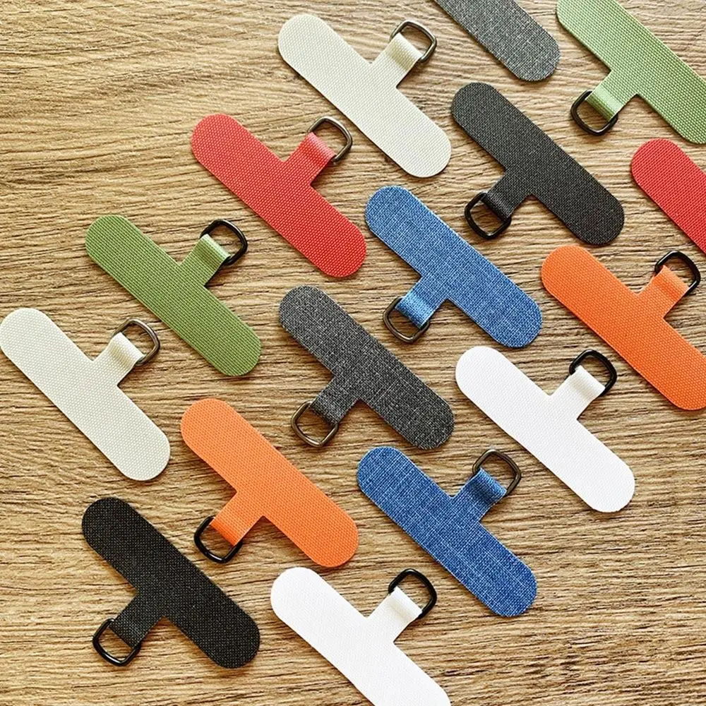 5Pcs Portable Nylon Phone Anti-lost Lanyard Detachable Card Gasket Phone Hanging Cord Replacement Patch Tether Pad