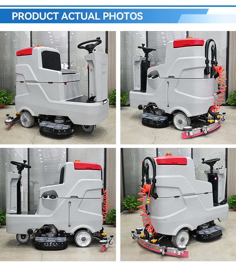 Neue elektrische Schleuderschrubber-Reinigungsmaschine zum Aufsitzen
