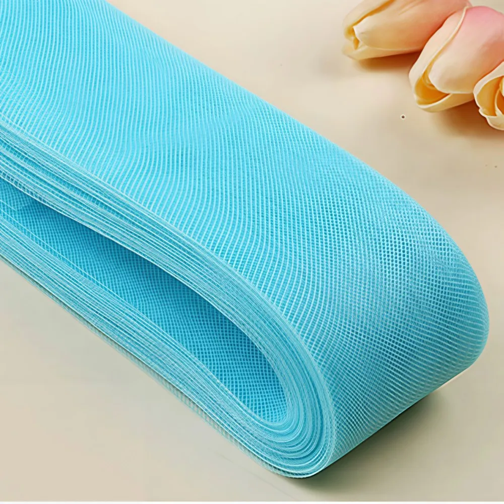 25/50 Yards Horsehair Braid Mesh Stiffening Trim Flat Flexible Ribbon Millinery Supplies for DIY Charming Hats Wedding Crafts