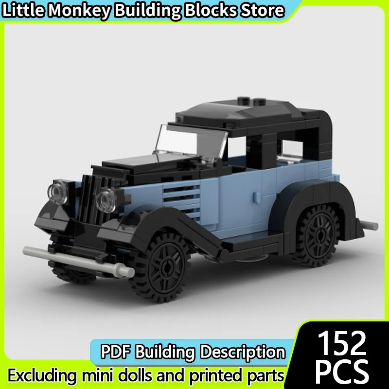 

Модель скоростного гоночного автомобиля MOC, строительные кирпичи, классический винтажный автомобиль, модульная технология, детские праздничные подарки, сборные игрушки, костюм