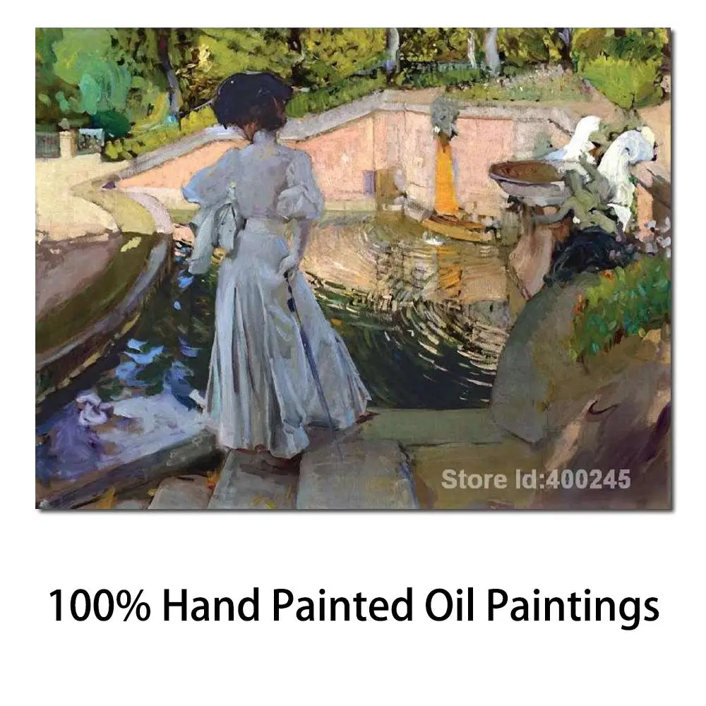 

Impressionist Art Watching The Fish Joaquin Sorolla Y Bastida Paintings Home Decor Handmade High Quality