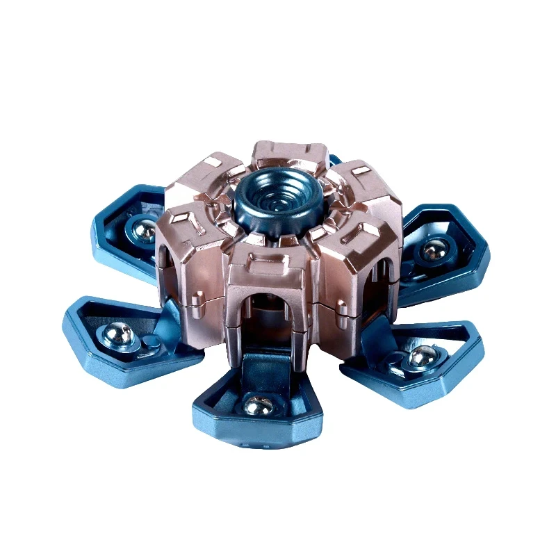 Fidget Spinner EDC Hand-cranked Spinner Stress Relief Telescopic Fidget Spinner Toy, Magnet Opening Toy