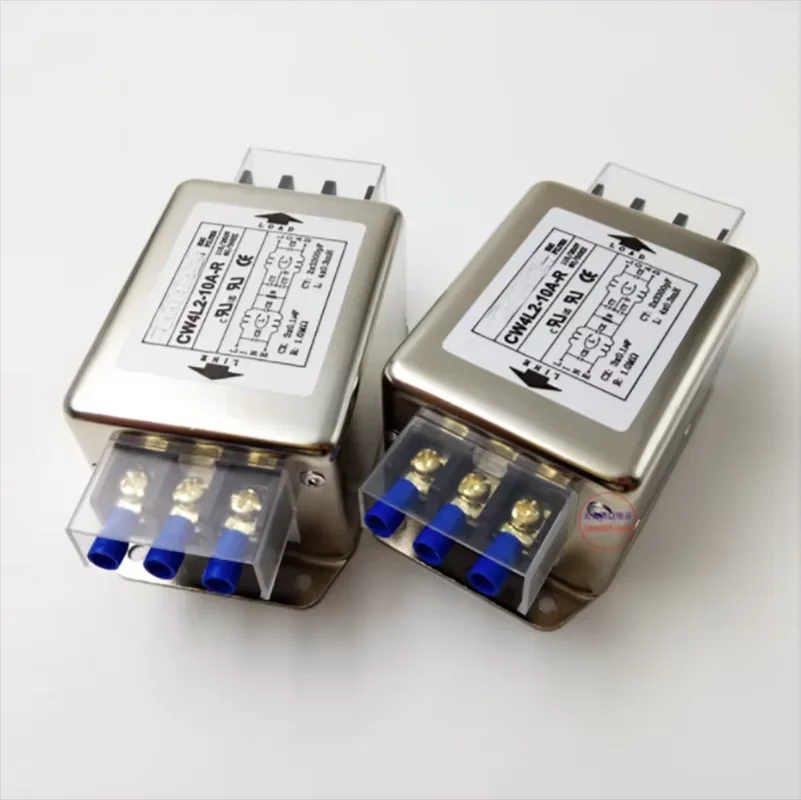 Power filter 220V10A dual stage terminal block rail type CW4L2-6A/10A-R
