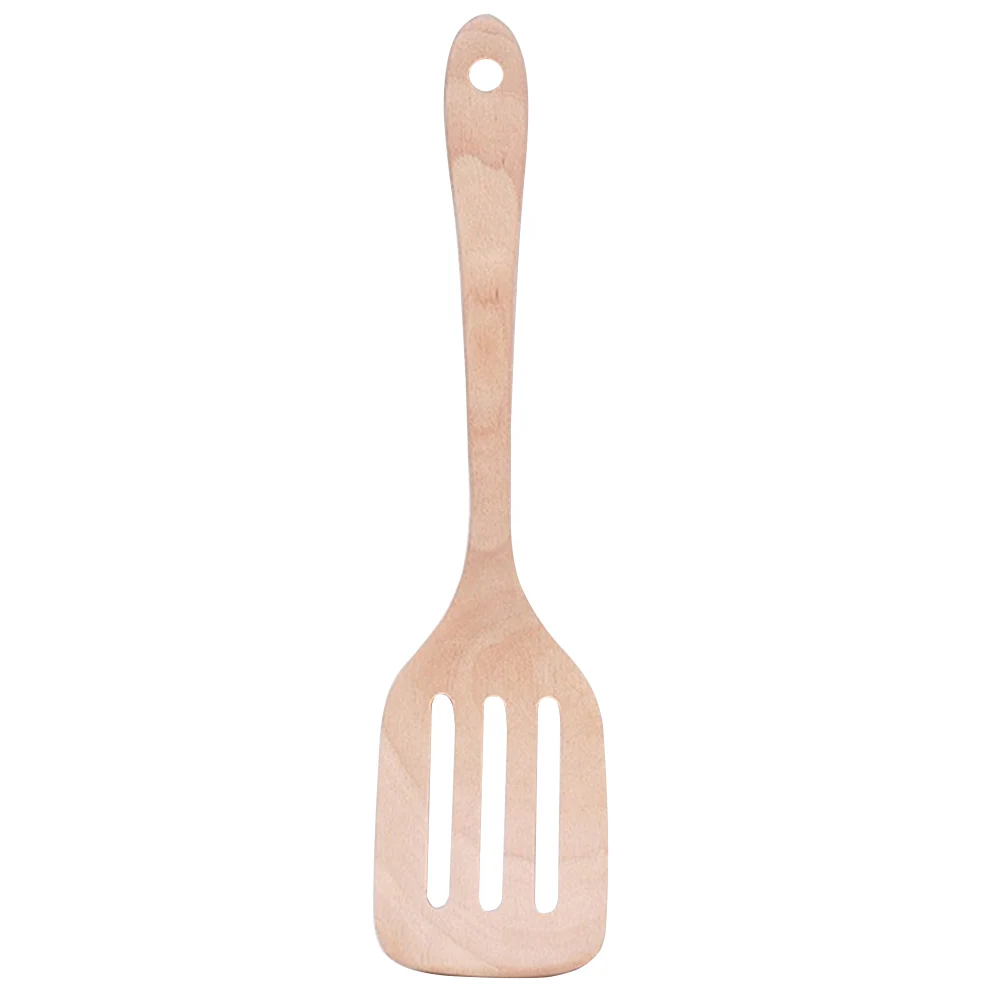 

Spatula Cookware Non-stick Wooden Shovel Kitchen Supplies Heat Resistant Cooking Utensil Safe Storage Hole