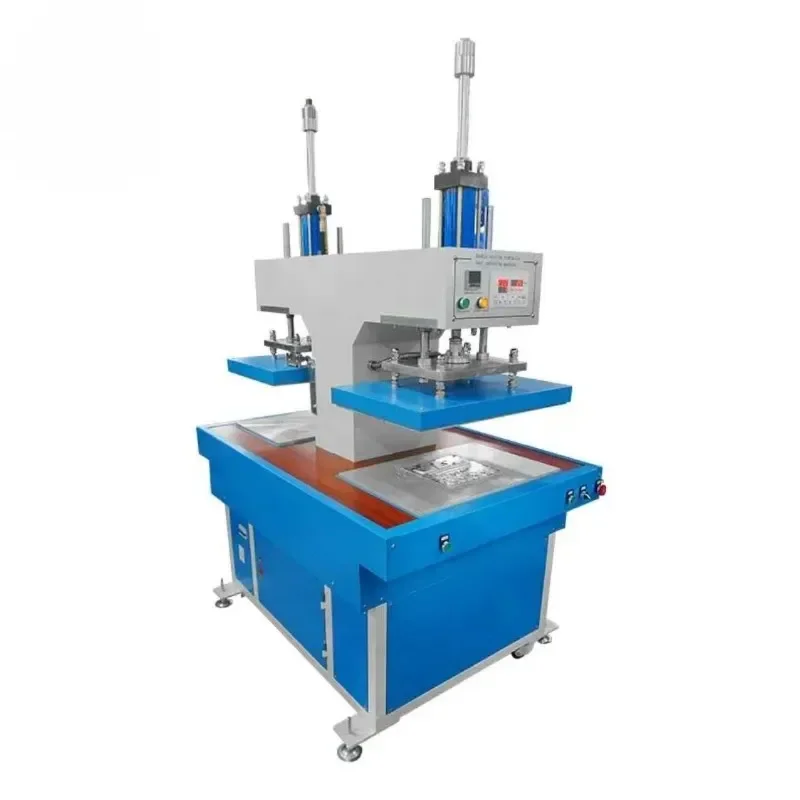 2026 hot sale 40*40CM Double Station Hydraulic Heat Press Embossing Machine for Fabric Leather Logo Indentation