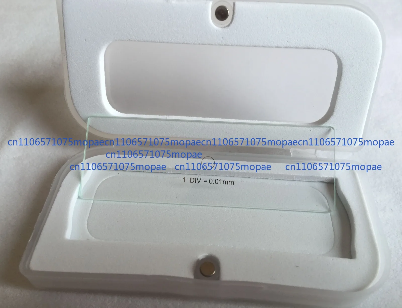 0.01MM Microscope Stage Micrometer Calibration Slide 25mm*75mm Crosshair Reticle
