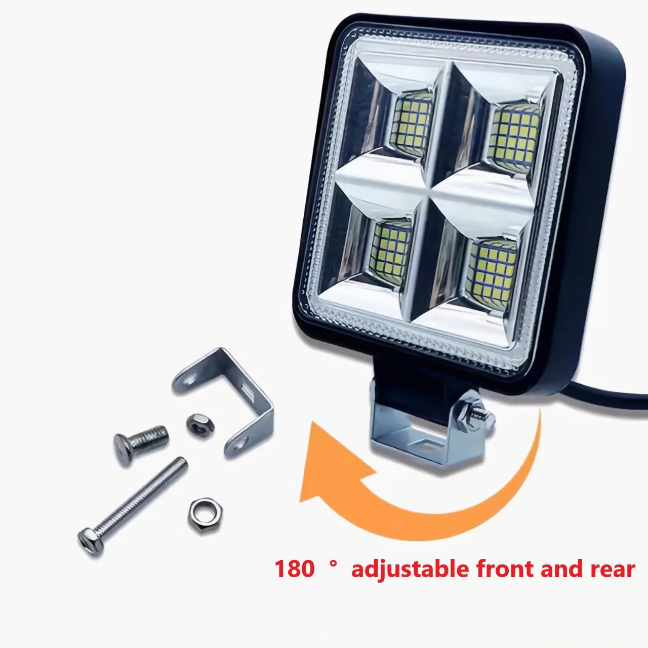 Excavator loader LED work light 12V/24V universal, super bright scattered light shock-absorbing truck spotlight, reverse light