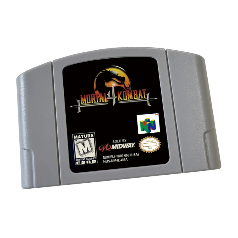 Game Card Cartridge System Console for N64 64 US Version Mortal-Kombat-4