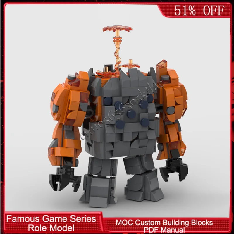 506 PCS Série de Personagens de Jogos Populares Blaze Sovereign MOC Blocos de Construção Modulares Personalizáveis para Crianças DIY Brinquedos de Férias para Meninos