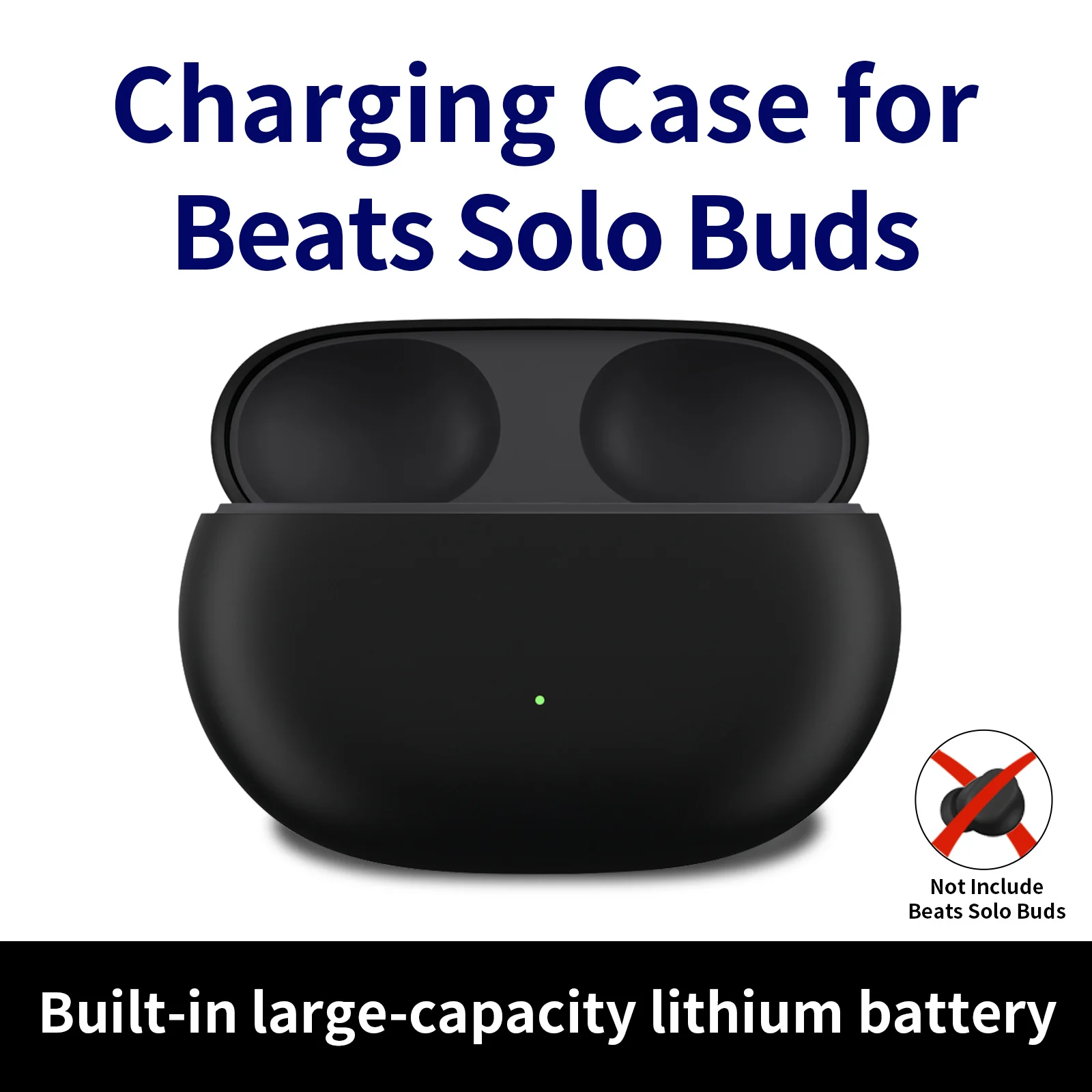 

660mah Type-c Portable Wireless Earbuds Charging Case Carrying Bag for Beats Solo Buds Charging Case Replacement Charging Box