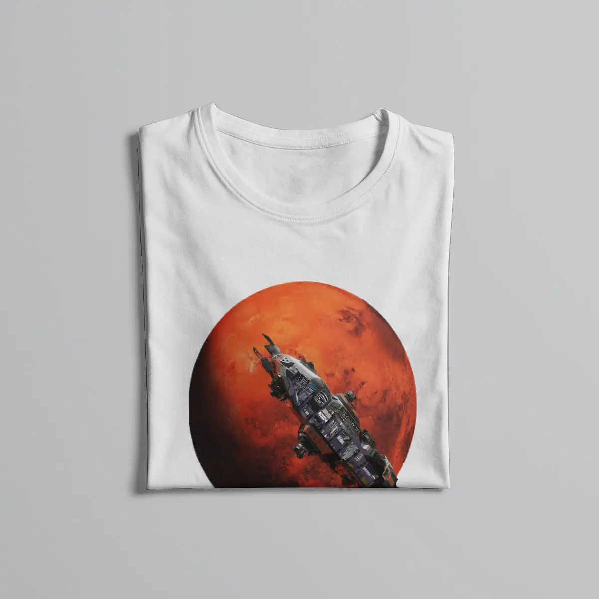 The Expanse Rocinante Ship Space Mars Planet Tshirt Graphic Men Tops Vintage Homme Summer Polyester Clothes Harajuku T Shirt