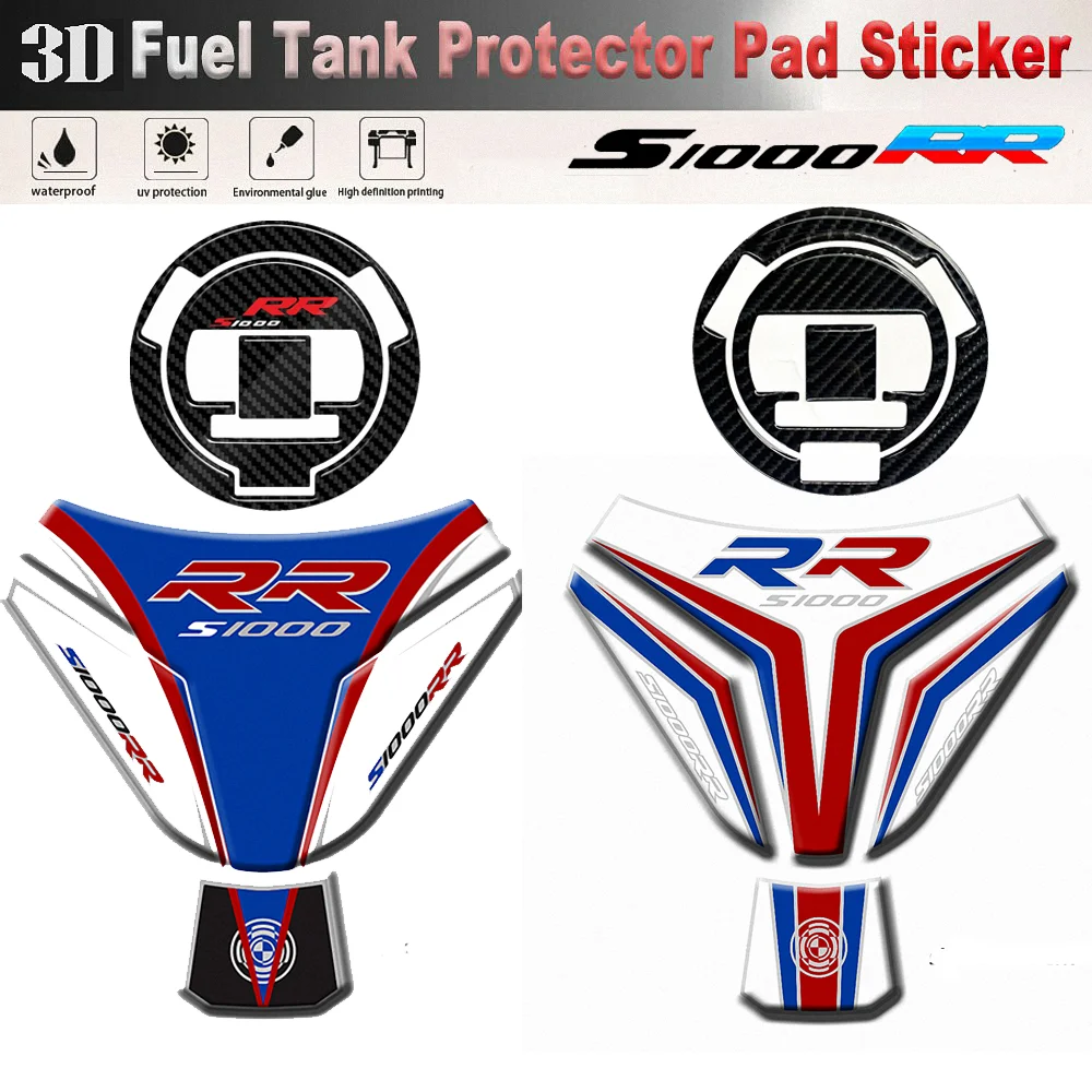 

For BMW S1000RR Tank Pad Stickers Motorcycle Accessories Racing Covers Protector Decal S R RR S1000R S1000 1000RR 1000 2022 2023