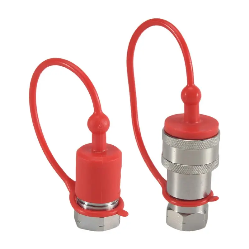 

AEE8-1Set ISO7241-A NPT Hydraulic Coupling Connector 1/2Inch Quick Change Interface Metal