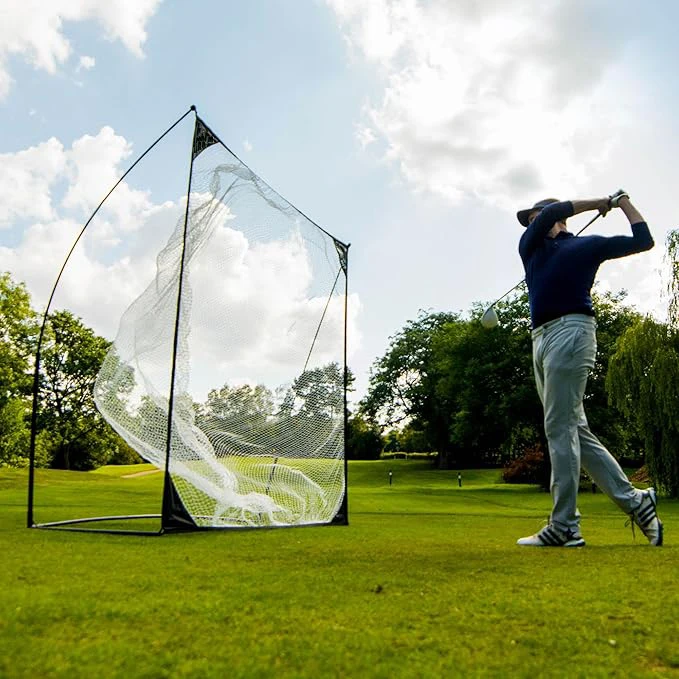 8x8ft Ultra-Portable Golf Practice Hitting Net Indoor/Backyard Softball Baseball Training Aids for Driving Range Golf Hitting