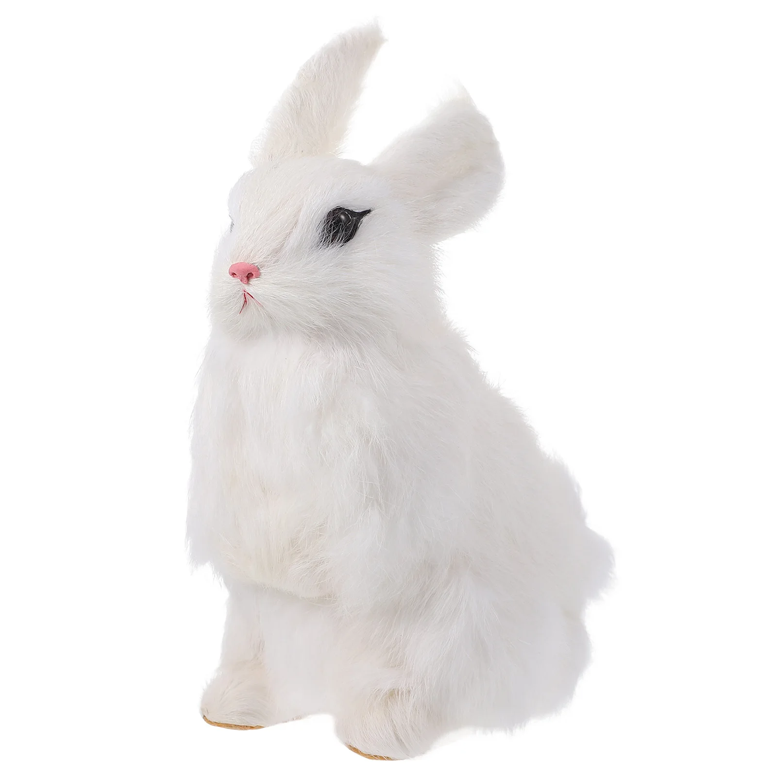 1pc Konijn Ornament Premium Faux Bunny Standbeeld Decor Voor Thuis Desktop Tuin Kantoor Bunny Ornament Gazon Decor