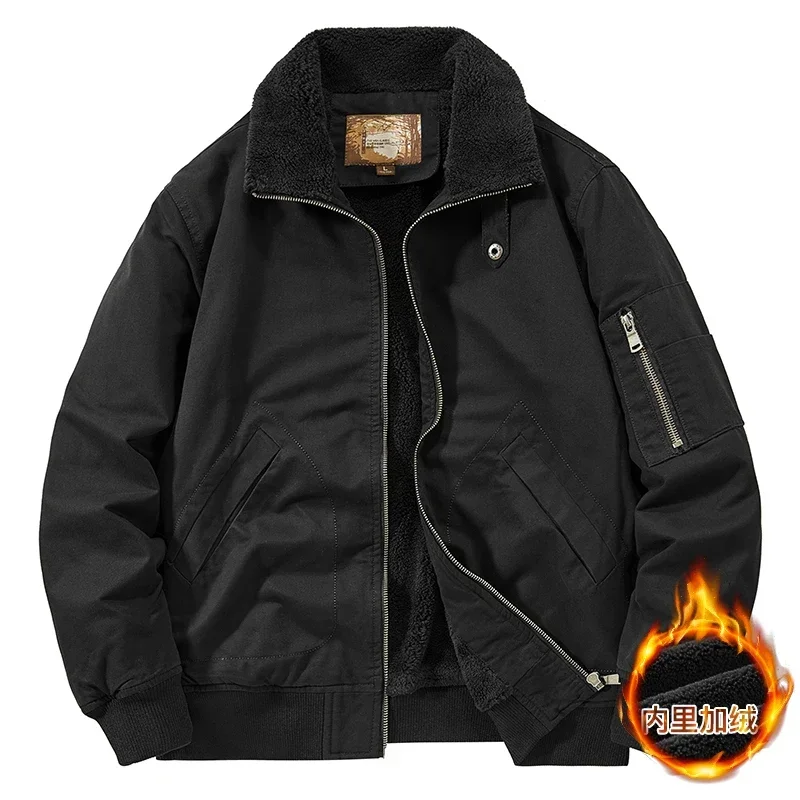 

Повседневное пальто-карго, мужская куртка, теплая толстая куртка с меховым воротником, пальто, мужская термозимняя парка, повседневное пальто-карго высокого качества