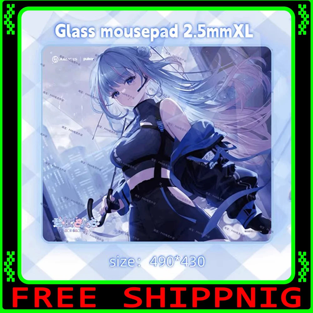 PAN Esports Aoi Sakura Glass Mousepad Similar ZERO Smooth and Speed Mouse Pad Duplicate pulsar X amicis For TTK APEX CSGO PC