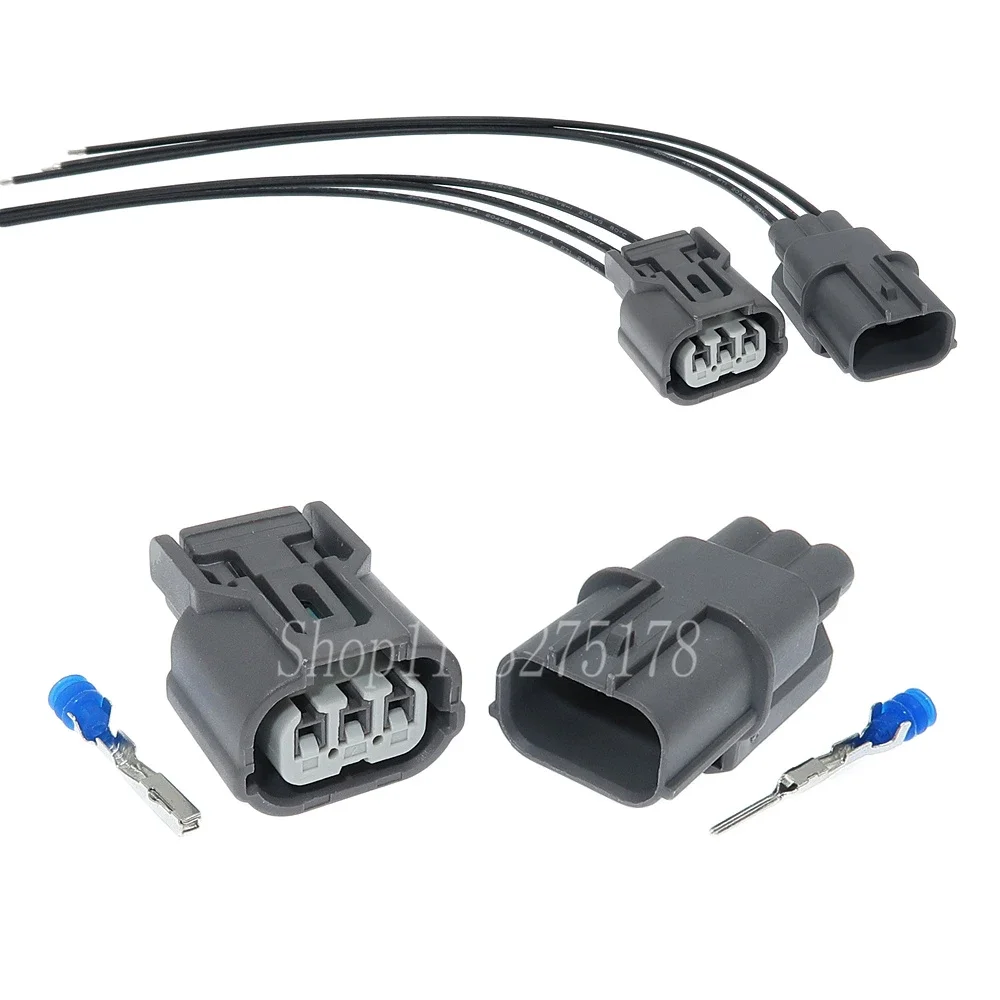 1 Set 3 Pin 6189-0968 6918-1833 Car High Voltage Pack Coil Wire Socket Waterproof Headlight Connector