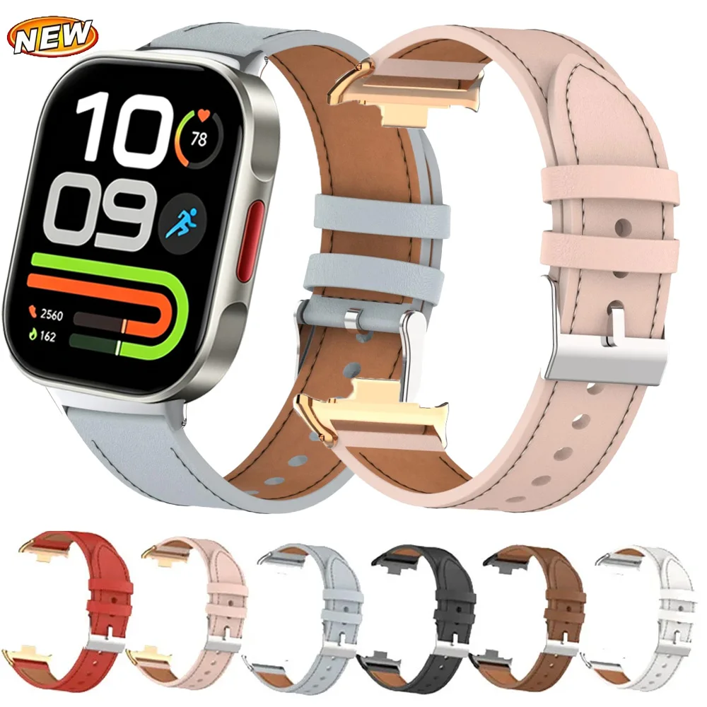 Leather Strap for Redmi Watch 6 Lite/Active 6/5/4 Comfortable Bracelet for Xiaomi Band 10Pro/9Pro/8Pro Replaceable Accessories
