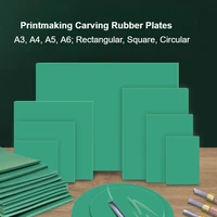 Grabado y grabado Tablero de plástico verde redondo/cuadrado/rectangular A6/A5/A4/A3 Materias primas de grado respetuoso con el medio ambiente