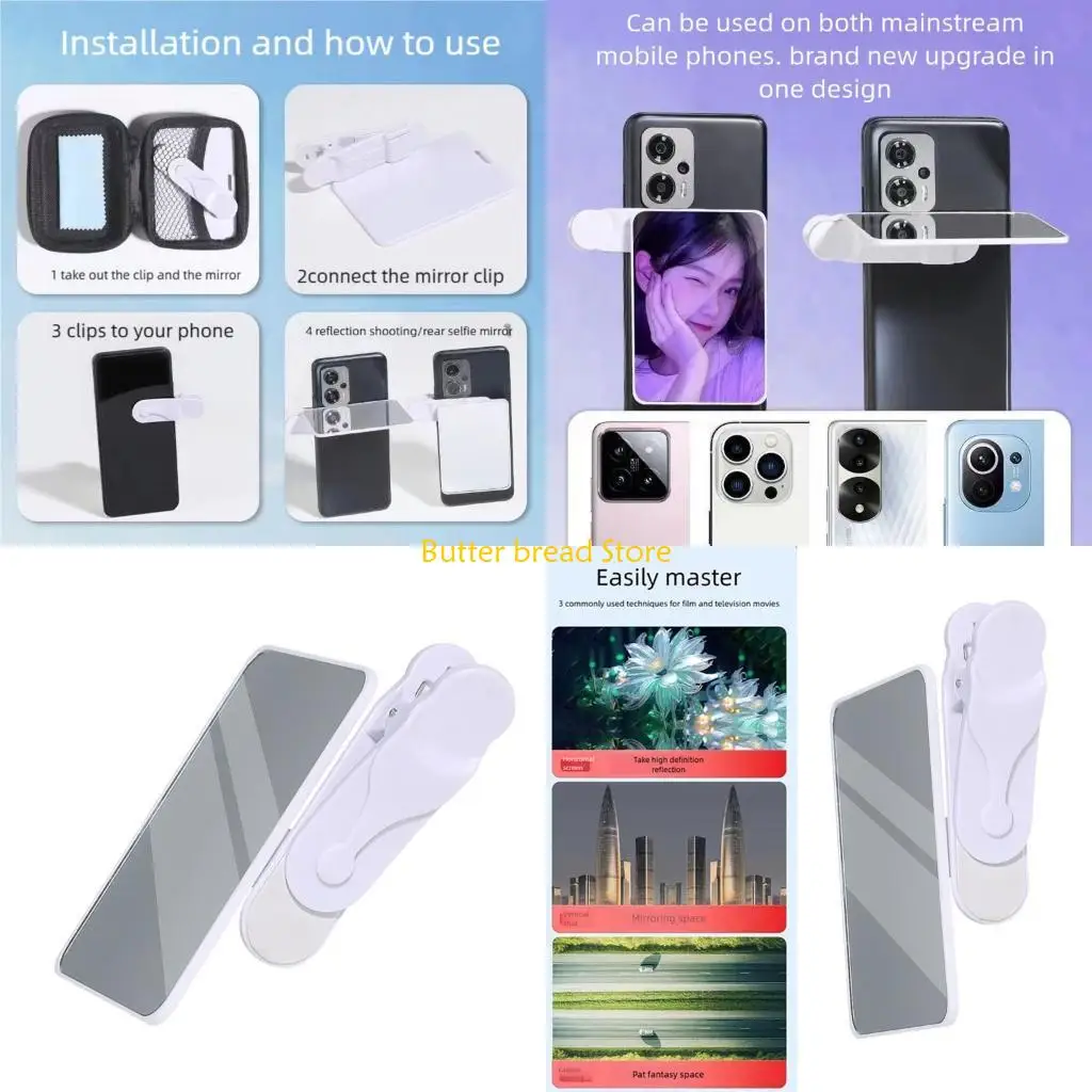 W89C Transportable Outdoor Phone Owner With Constructed In Reflective Camera Filter For Vlogging