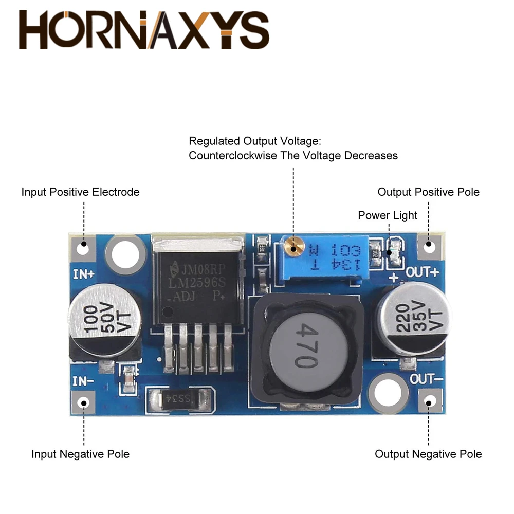 1/5/10pcs LM2596 DC to DC Buck Converter 3.0-40V to 1.5-35V Power Supply Step Down Module