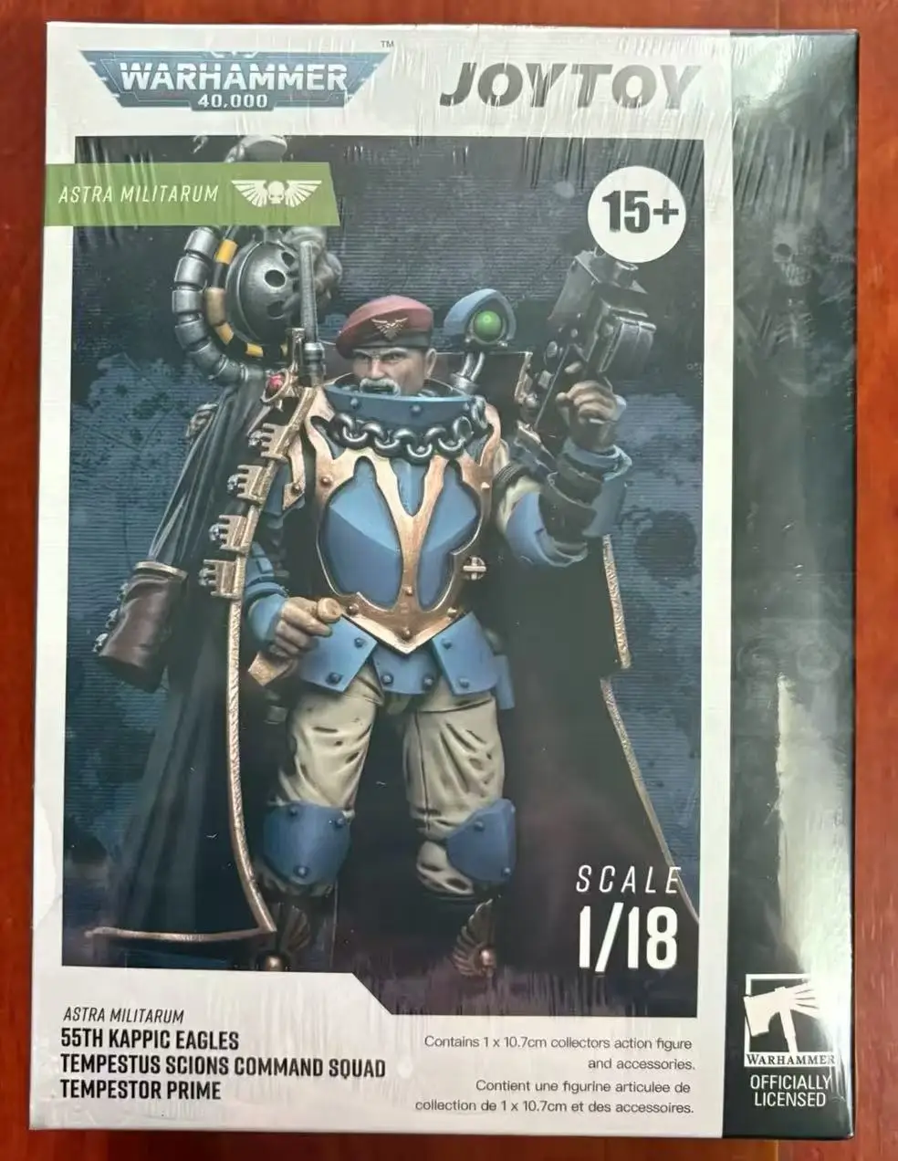 【ZW】JOYTOY Warhammer 40K 1/18 Action Figure Astra Militarum Tempestus Scions Command Squad Model Toys Gifts Collection Ornaments