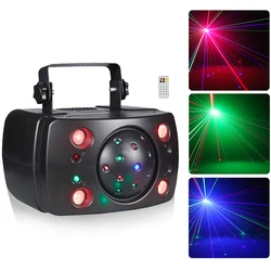 Laser Lights Stage Lights 30W RGB Matrix Butterfly Laser Light With Remote DMX LED Dyeing Lighting For Disco Party Dj Event Show