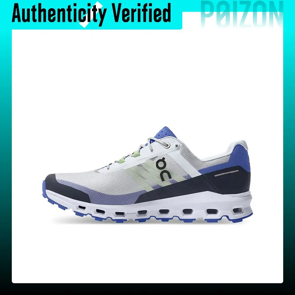 On Lightweight Fabric Breathable Low top Trail Running Shoes Men's Mist White Ink Black 64.99061