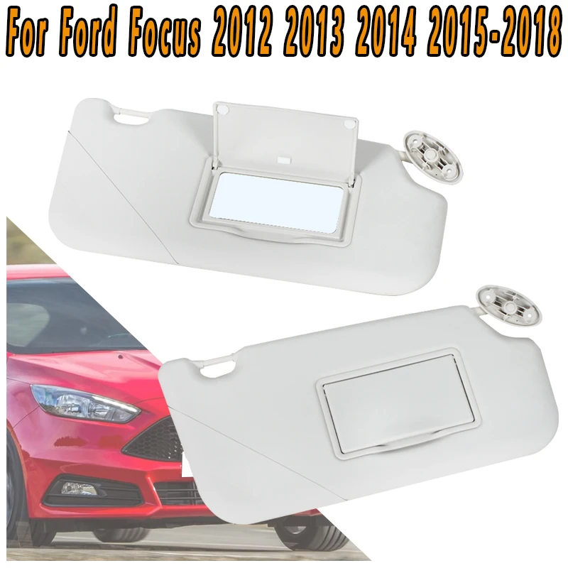For Ford Focus 2012 2013-2018 Car Front Sun Visor Sun Shield With Glass Mirror With Light Side Sun Visor Accessories No Light