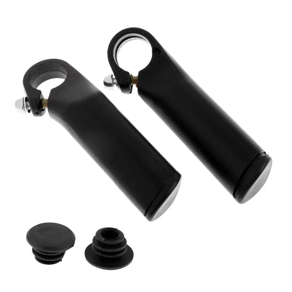 2x Ergonomic  Mountain Bike Handlebar Hand End Bar Grips