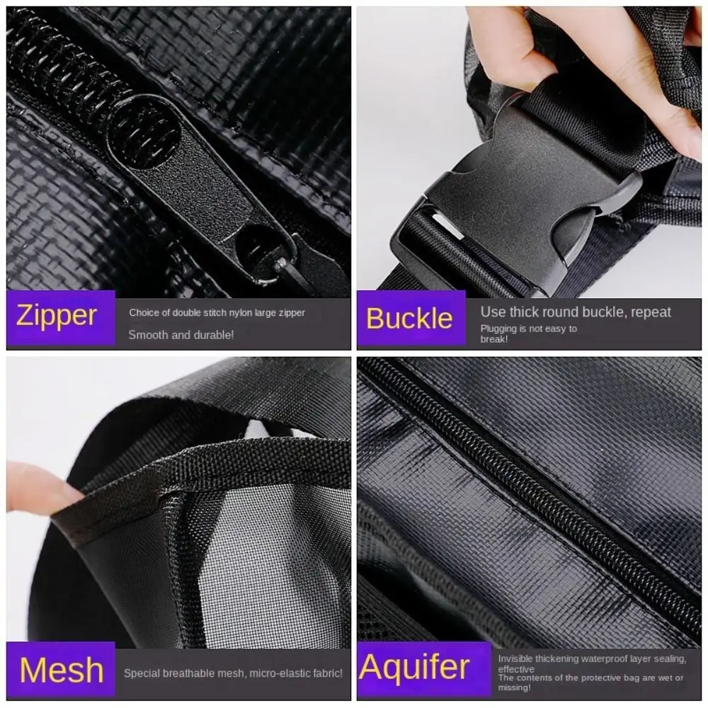 Large Capacity Cosmetic Brush Storage Bag Multi-function Black Color Women Artist Bags Wear-resistant Casual Portable Barber Bag