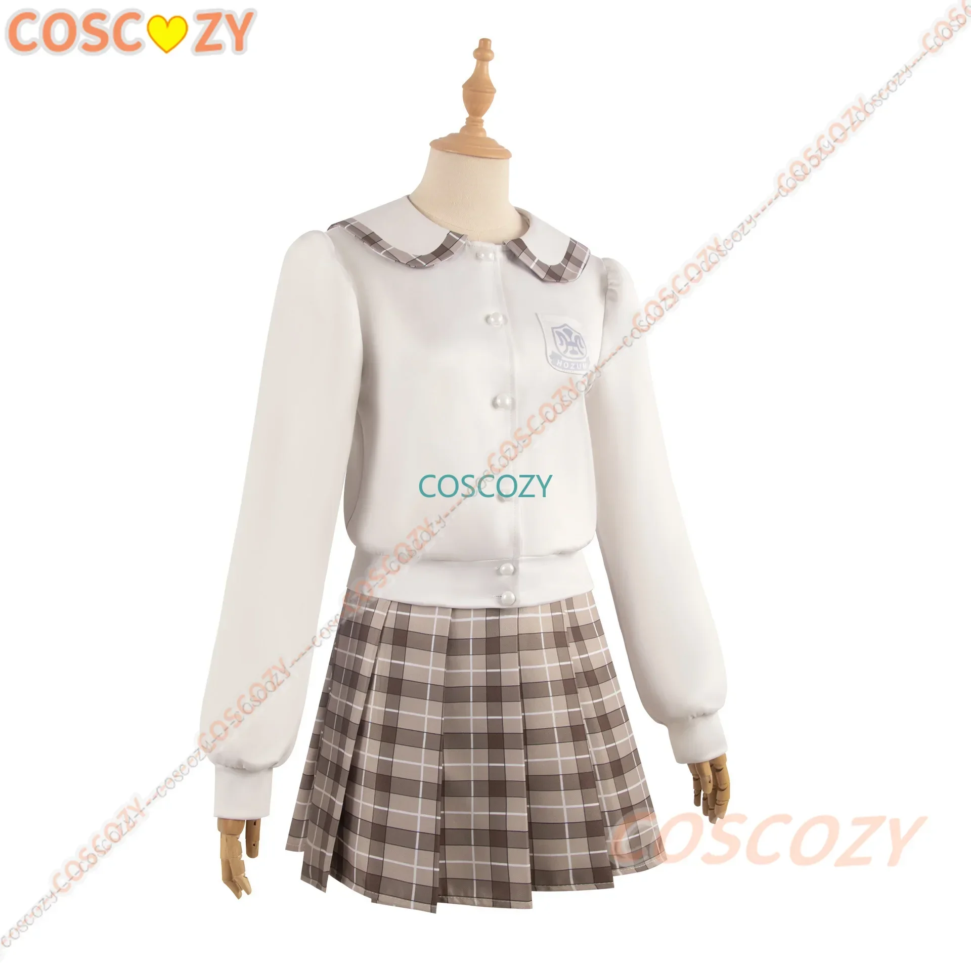 Kostum Cosplay Anime Yosuga no Sora Kasugano Sora, kostum seragam Lolita JK, Set rok kemeja, kostum Cosplay anak perempuan sekolah musim semi