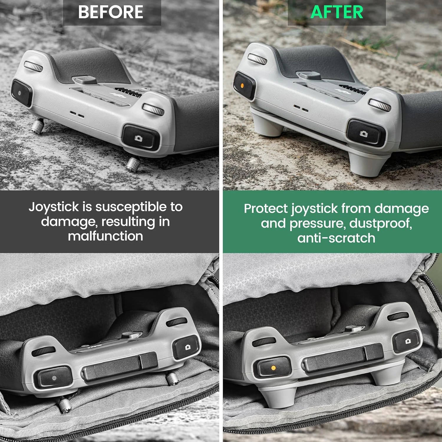 STARTRC 조이스틱 보호대, DJI 미니 4 프로, 에어 3, 매빅 3 프로, 미니 3 프로, 에어 2S 액세서리, RC 2 썸 로커 거치대 커버