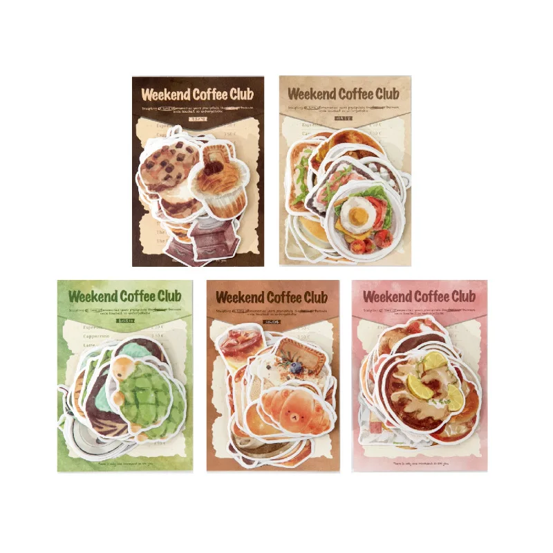 5packs/1lot Kawaii Scrapbook Stickers  Sweet CollectionJunk Journal Gold Planner Stationery Sticker Planner Decorative