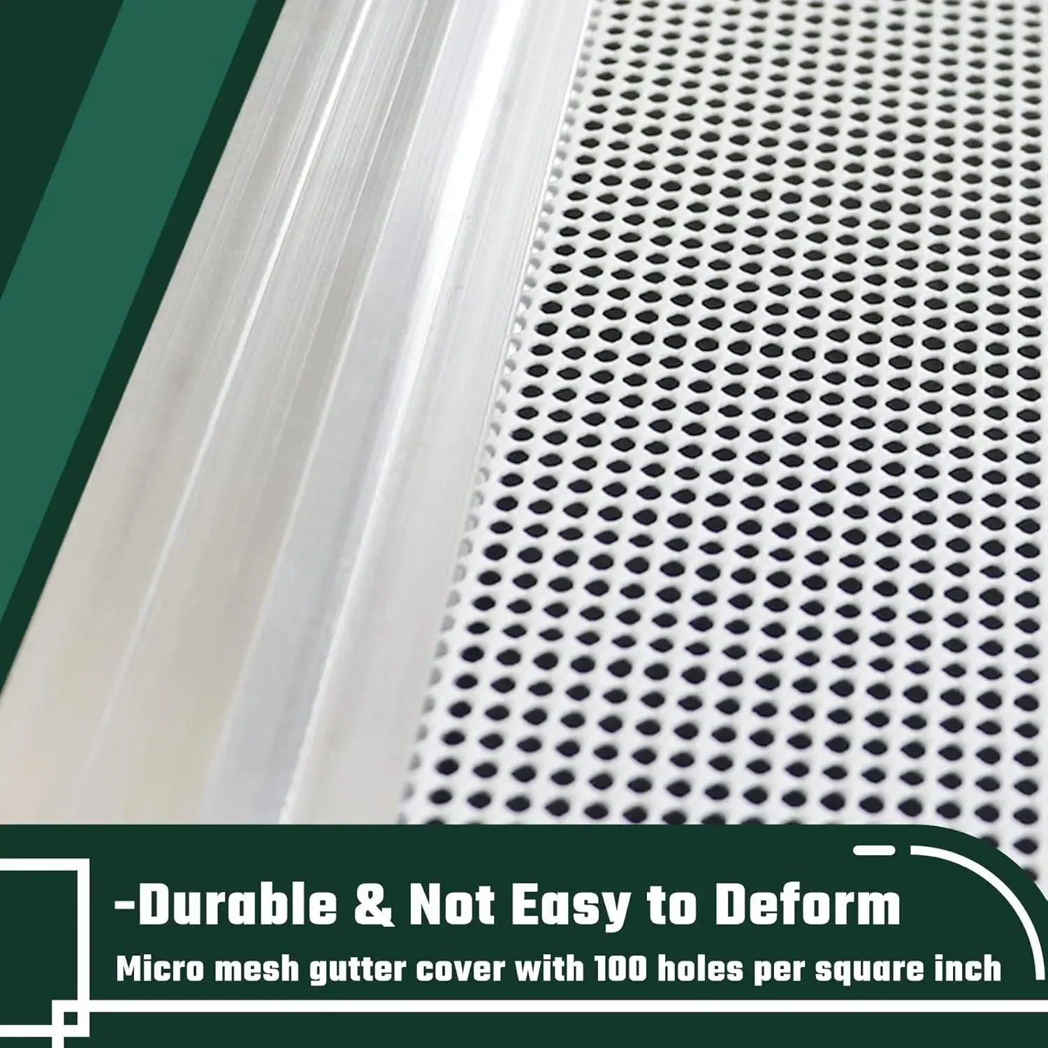 Gutter Guard, 5 Inch Stainless Steel Micro Mesh Gutter Covers, Pine Needle & Leaf Filter Protection Fits for Any Roof, 15 Pack 4