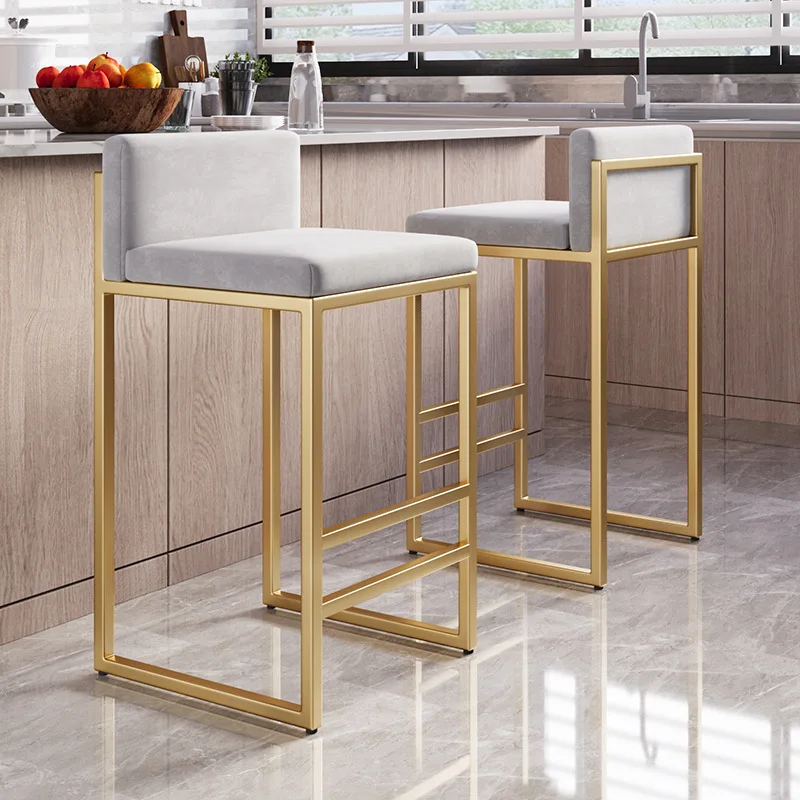 

Nordic Wrought Iron Simple Modern High Stool Home Furniture Personality Bar Chair Designer Chairs for Kitchen Nordic Bar Stool