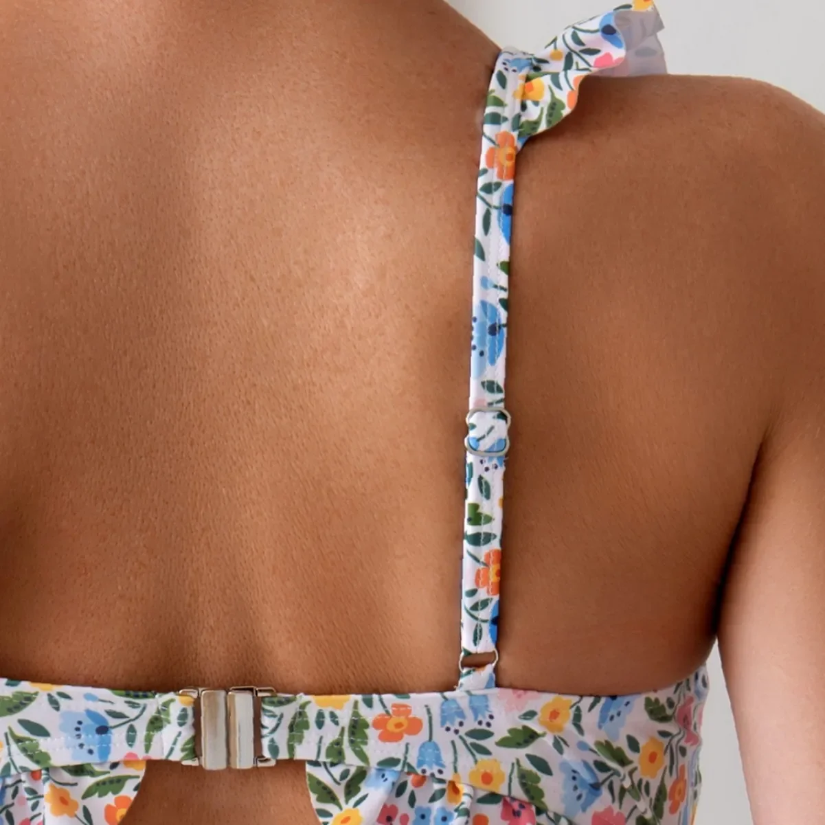 Fashionable Printed One-Piece Thermal Beach Swimwear Cross-Border Small Fresh Style from Overseas Warehouse Bikini Set Women