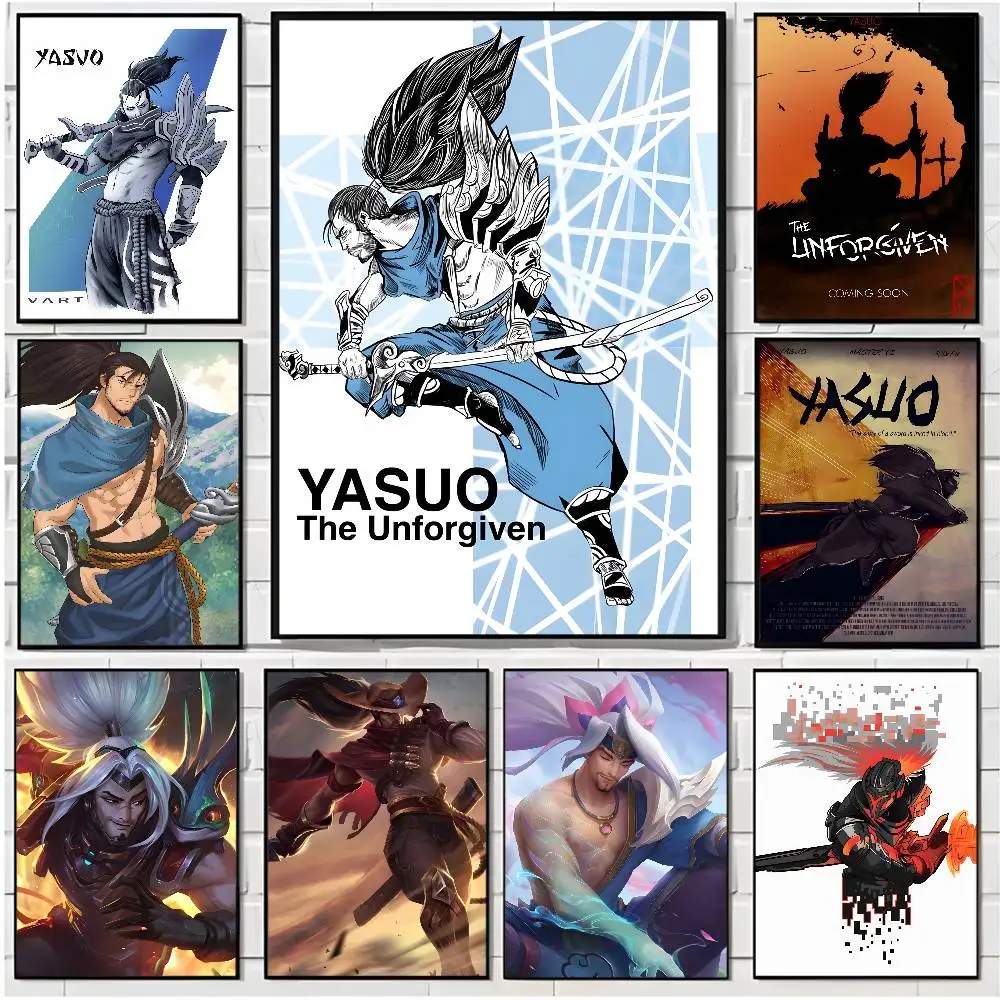 

Yasuo the Unforgiven LOL Poster HD art poster for home living room bar office decoration sticky waterproof