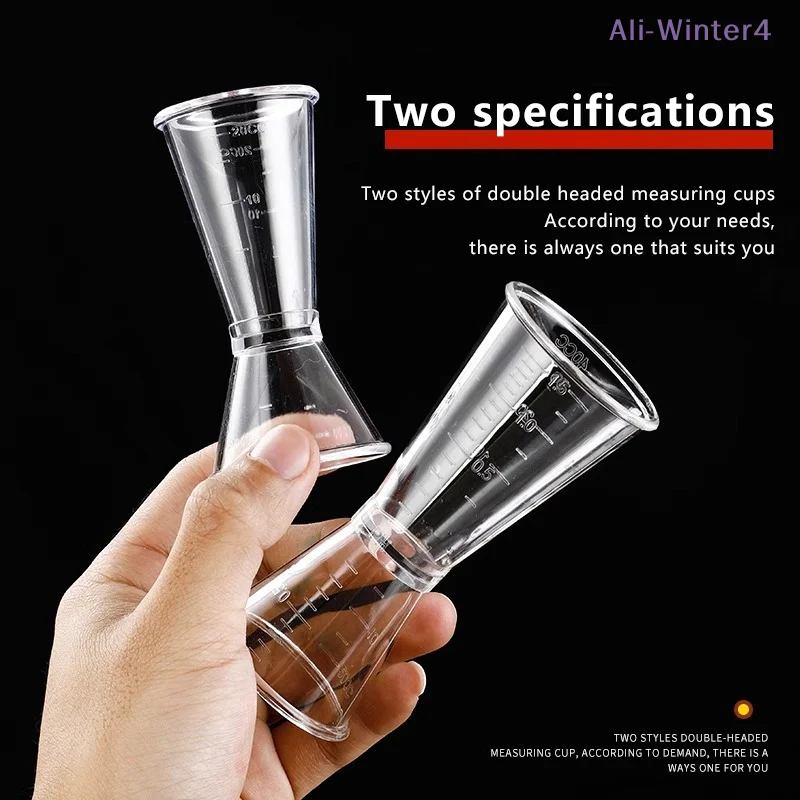 Vaso Medidor de Cócteles de 20cc con Graduaciones, Doble Extremo, en Milímetros