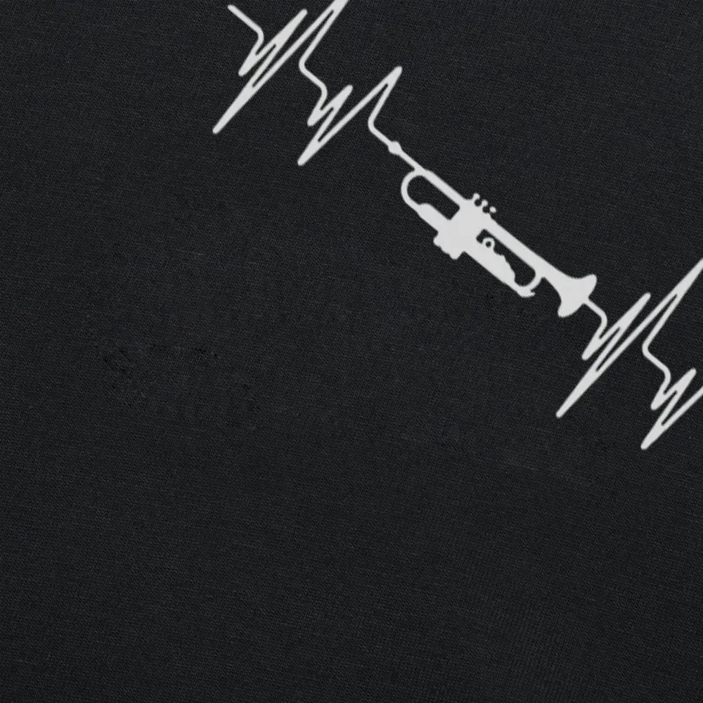 الصيف أزياء الحب البوق تي شيرت الرجال قصيرة الأكمام القطن س الرقبة نبضات القلب تي شيرت مان الموسيقى التي شيرت #3